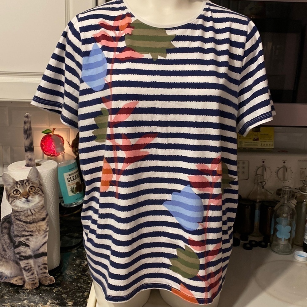 P womens Talbots short sleeve stretch plus size top 2X